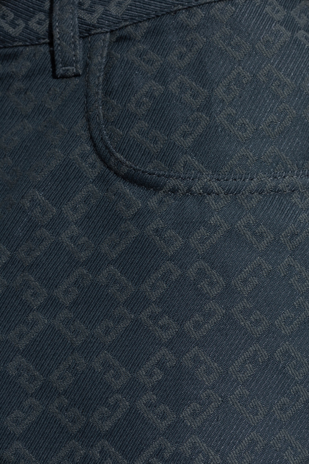 デニム・ジーパン GIVENCHY SS25 MONOGRAM DENIM TROUSERS (BW5166516D 457) Navy blue Jeans with monogram Givenchy - Vitkac Canada